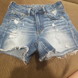 American eagle distressed shorts